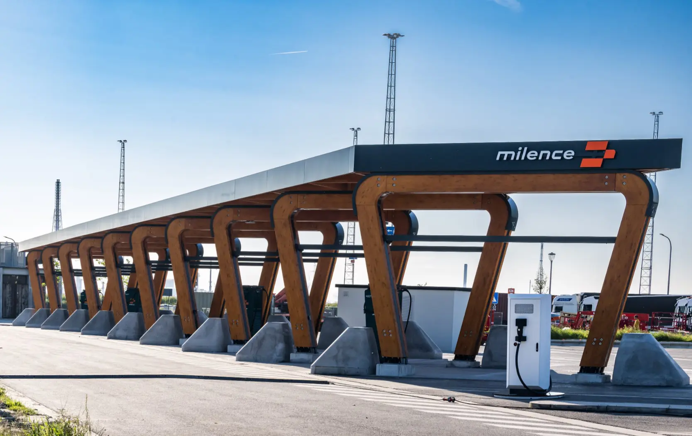 Milence charging hub at the Port of Antwerp